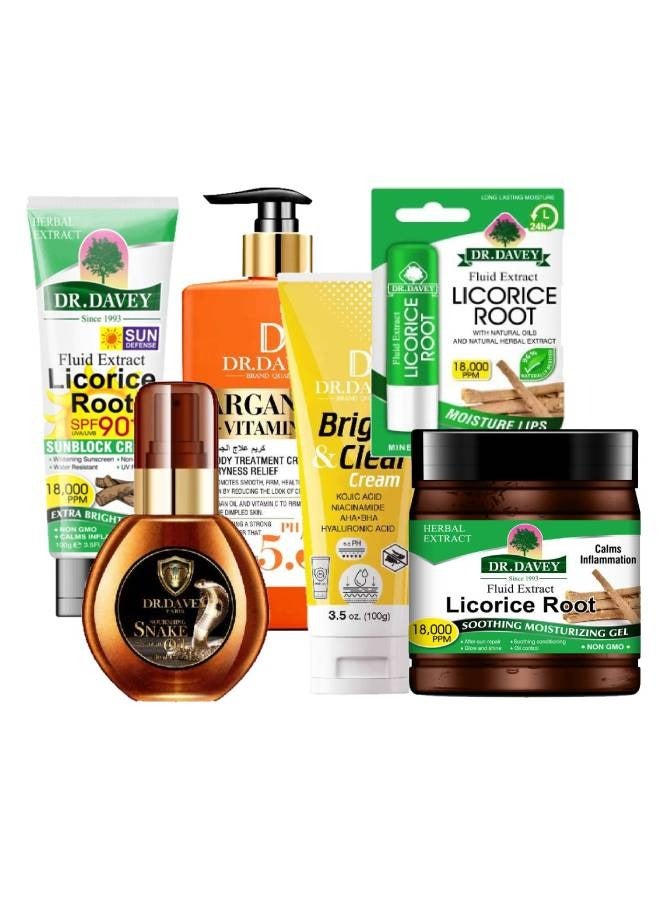 دكتور دافي روتين العناية بالبشرة اليومي 6 قطع