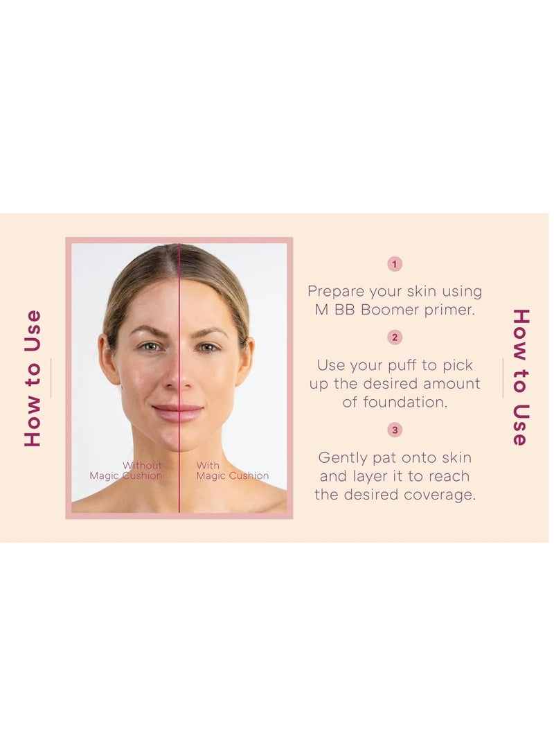 ميشا فFoundation ميسها ماجيك كوشن كوفر طويل الأمد SPF50+/PA+++، 21 بيج فاتح 15 جرام - Image 4