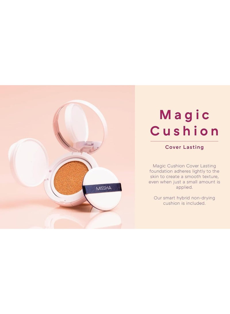 Missha - MISSHA Magic Cushion Foundation No.23 Natural Beige for Light with Neutral Skin Tone Flawless Coverage,Dewy Finish,Easy Application for All Skin Types No.23 (Natural Beige) - Image 1
