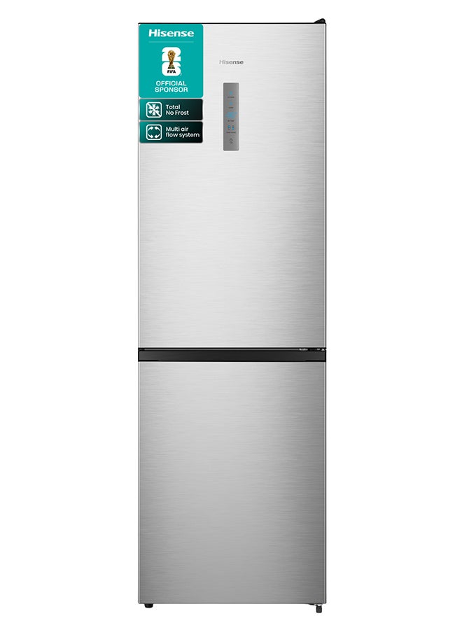 Hisense Two Door Bottom Mount Refrigerator - 390L Freezer Fridge , Frost Free, Multi Air Flow - RB3N390NDC1 Silver - Image 1
