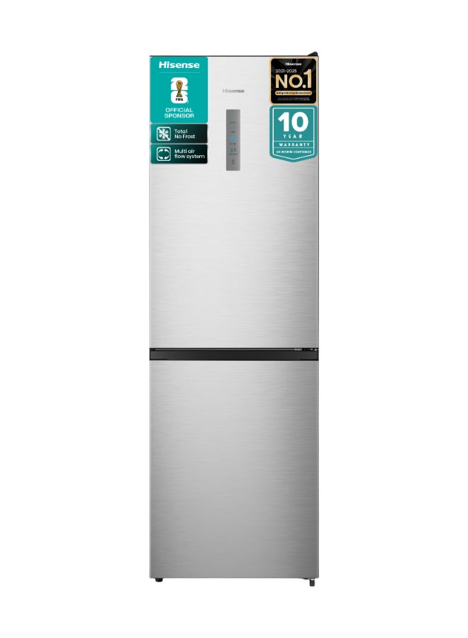 Hisense Two Door Bottom Mount Refrigerator - 390L Freezer Fridge , Frost Free, Multi Air Flow - RB3N390NDC1 Silver - Image 1