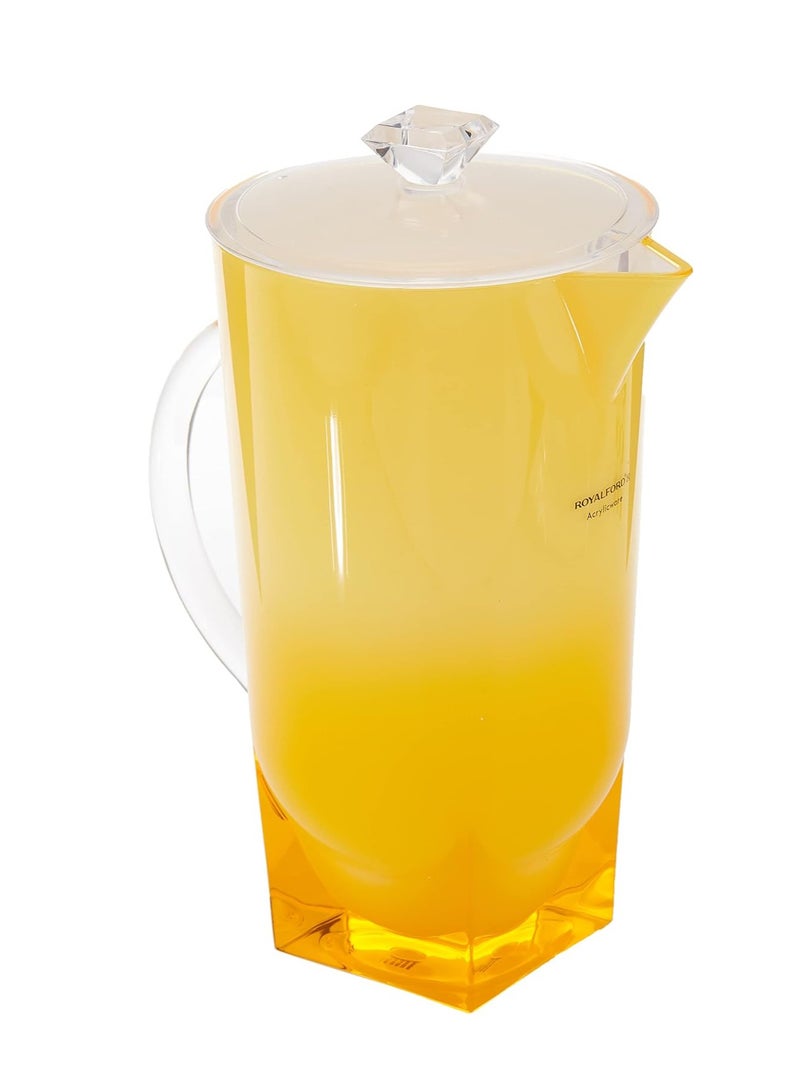 رويال فورد Royalford RF6885 2.20L Acrylic Pretty Jug - Yellow  - Image 1