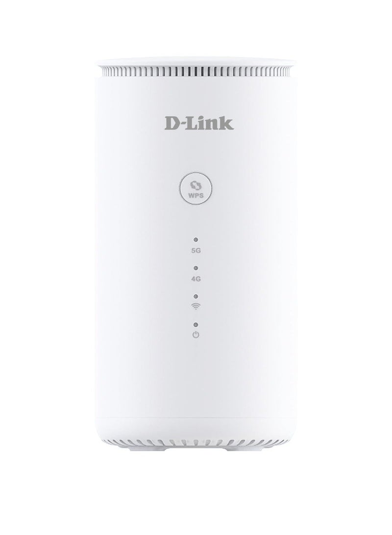 D-Link 5G CPE Router WiFi6 ax1800 up to32 Users Nano SIM Card Slot, Built-in High Gain Antenna, Porto/LAN/Wan NR TDD WIFI Wireless 5G Unlocked Dual-Band Unlocked Suitable for Home Office, Study, Business. No Configuration (Support All Networks) DWR-2000U | White  - Image 1