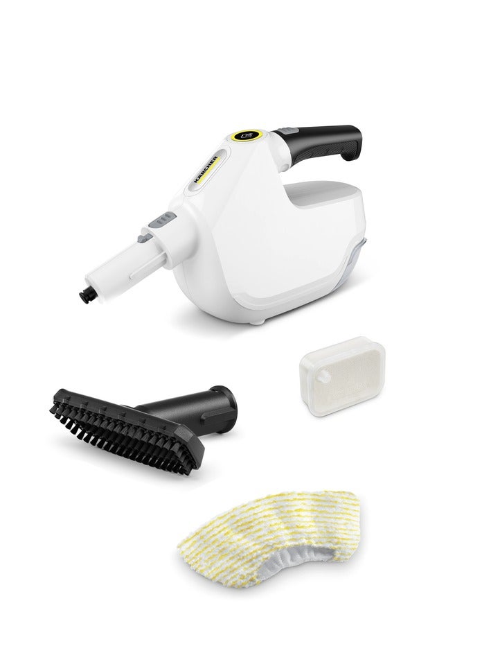 كارشر منظف بخار محمول SC 1 Multi 2 في 1 مدمج (يدوي وممسحة)، تقريباً 1200-1300 واط، تسخين سريع، يقضي على 99.99% من البكتيريا - Image 1