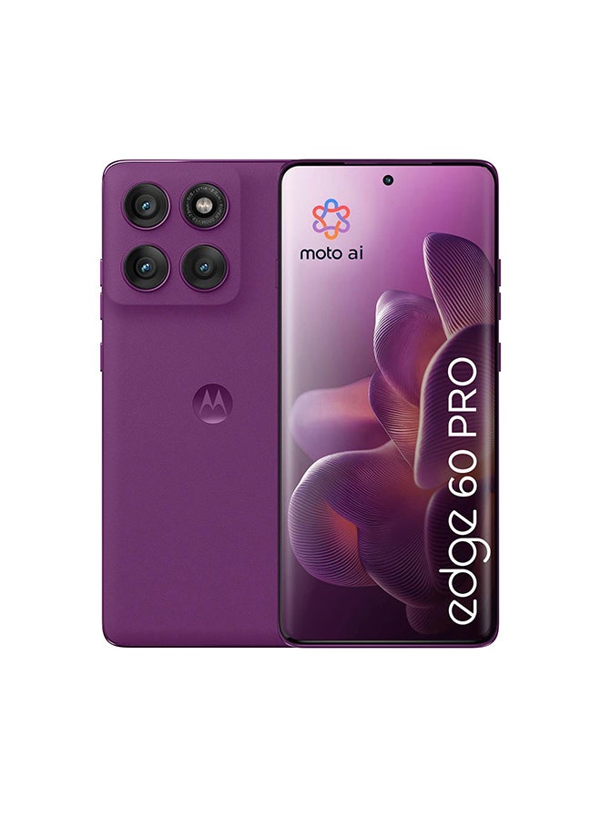 Motorola - Edge 60 Pro 5G 512GB Pantone Sparkling Grape - Middle East Version - Image 1