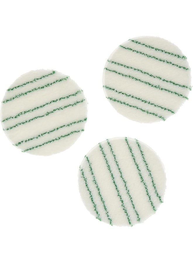 KARCHER FP303 Sealed Parquet/Laminate Polishing Pads x 3 White with Green Stripes - Image 1