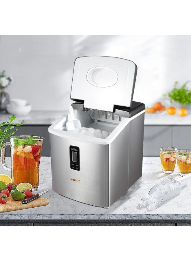 كولن Compact and Powerful Ice Maker - 1 kg - 130 W - Silver - 808100009 1 L 130 W 808.100.009 Silver  - Image 3