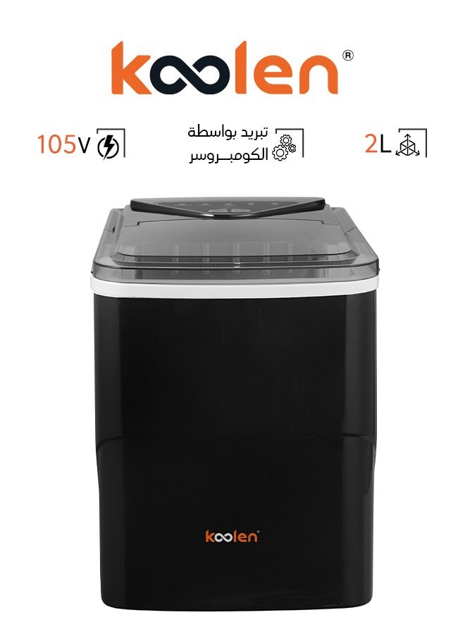 كولن Compact and Powerful Ice Maker - 2 kg - 105 W - Black - 808100006 2 L 105 W 808.100.006 Black  - Image 1