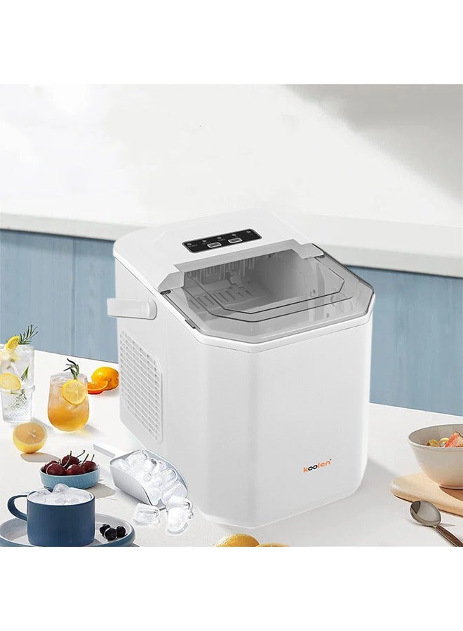 كولن Ice Maker - 12Kgs 25°C Ice Capacity Daily - 1.3L Water Tank Storage - Bullet Ice Cube Shape - Water Shortage Indicator - Infrared Sensor - LED Display - White - 808100007 1.3 L 100 W 808100007 white  - Image 3