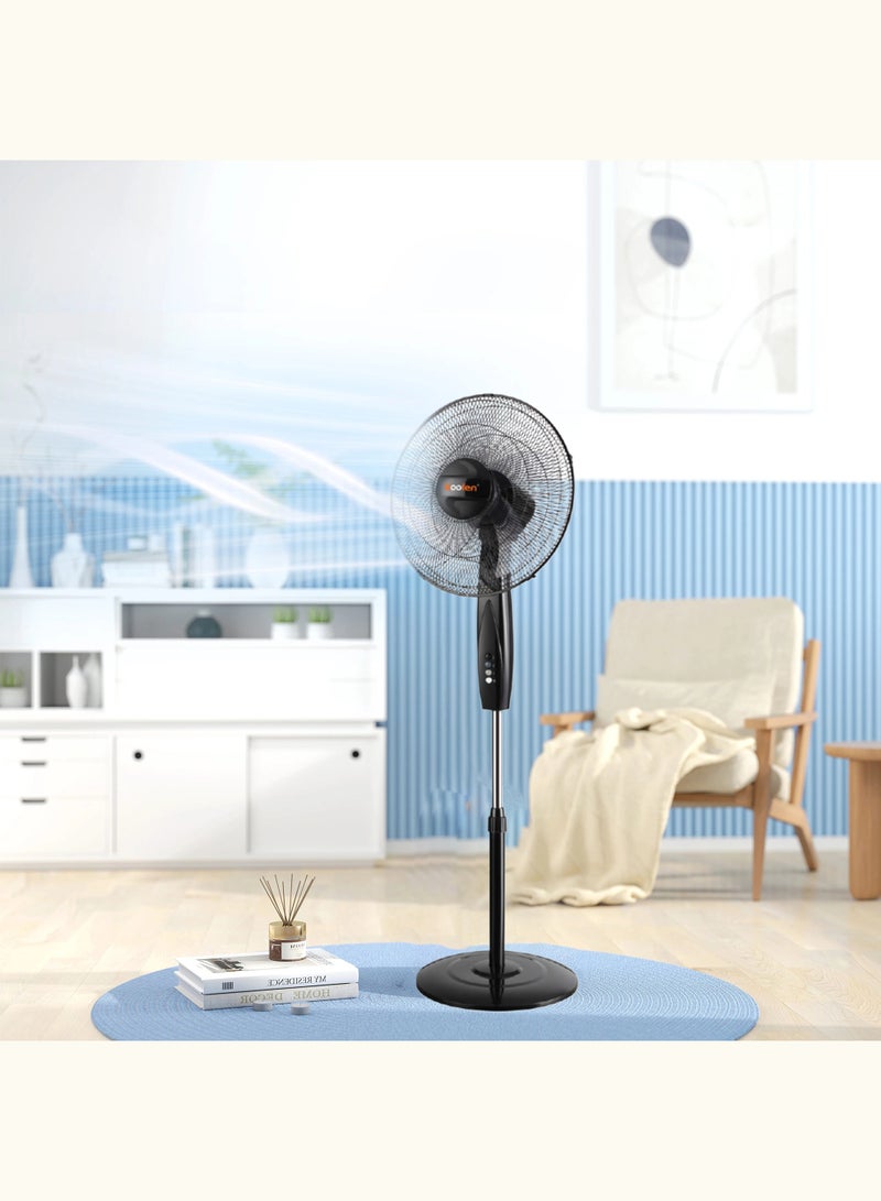 KOOLEN Stand Fan 3 Speed 5 pcs AS Blades 130 W 807100023 807100023 black - Image 2