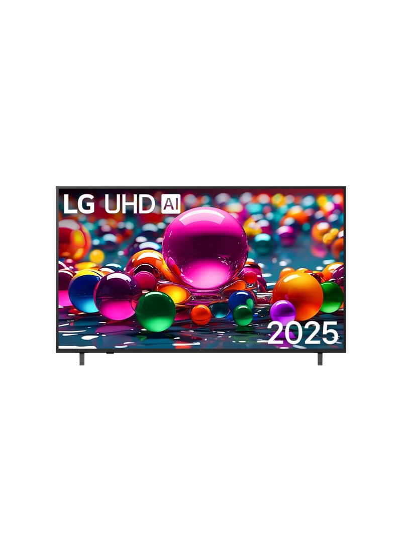 LG 50 Inch 4K LED Smart TV | WebOS24 | HDR10 | HLG AI Sound Pro | alpha 7 4K AI Processor Gen8 | Magic Remote included | AI UA80 series | 60Hz | Model 2025 | 2 Year Warranty | 50UA80006LC Black - Image 1