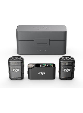 Mic 2 (2 TX + 1 RX + Charging Case), All-in-one Wireless Microphone, Intelligent Noise Cancelling, 32-bit Float Internal Recording, 250m (820 ft.) Range, Microphone for iPhone, Android, Camera Grey - pnsku/N70178558V/45/_/1747921948/03b19935-8c57-472f-8454-a8f96110bcbd