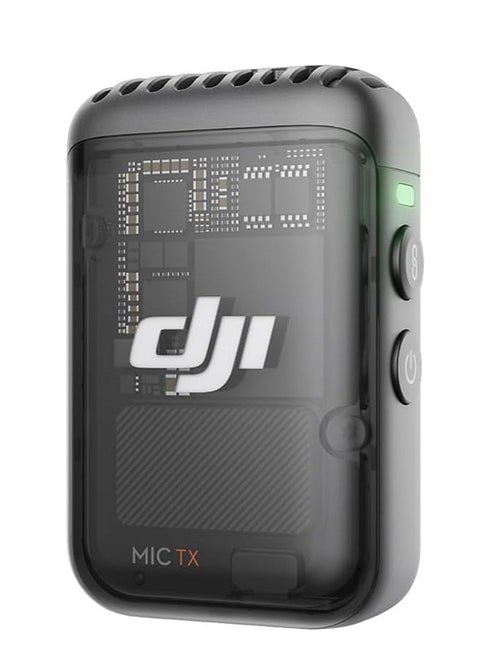 Mic 2 Transmitter (Shadow Black), Wireless Microphone With Intelligent Noise Cancelling, 14-Hour Internal Recording, 6-Hour Battery, Magnetic Attachment, Bluetooth Microphone, YouTube, Vlogs Black