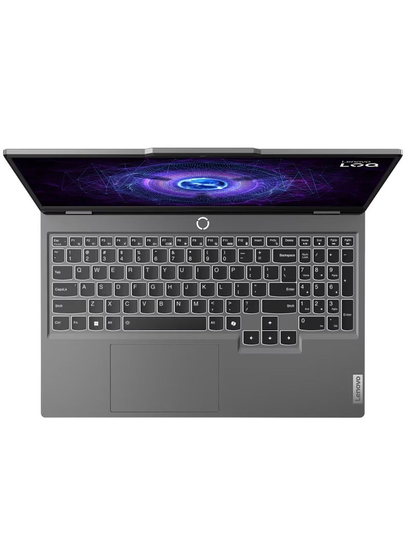 لينوفو Lenovo LOQ 15IRX9 Gaming Laptop with LA1 Ai Chip | NVIDIA GeForce RTX 3050 6GB | Intel 13th Gen i5-13450HX | 15.6 Inch FHD IPS 144Hz 100% sRGB with G-Sync | 24GB DDR5 RAM | 512GB PCIe SSD | FHD Camera| Backlit Keyboard | Wi-Fi 6 | Luna Grey English/Arabic Luna Grey  - Image 1