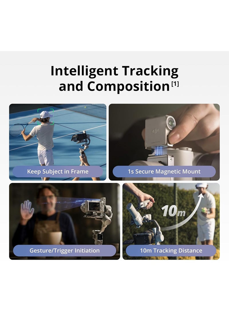 dji RS 4 Mini Combo, Gimbal Stabilizer for Camera Canon/Sony/Panasonic/Nikon/Fujifilm, Auto Axis Locks, Intelligent Tracking, 2kg/4.4lbs Payload, Camera Gimbal, Briefcase Handle Grey  - Image 3