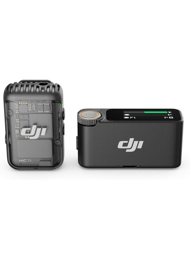 dji Mic 2 Wireless Microphone Single Kit - 1 TX + 1 RX Grey  - Image 1