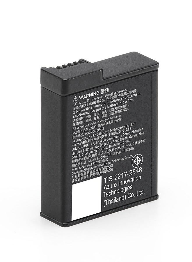 dji DJI Osmo Action Extreme Battery Plus (1950 mAh) for Action 3, 4, & 5 black  - Image 2