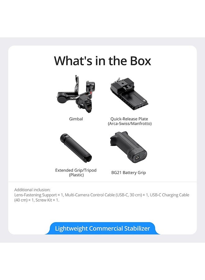 dji RS 4, 3-Axis Gimbal Stabilizer for DSLR and Mirrorless Cameras Canon/Sony/Panasonic/Nikon/Fujifilm, 2nd-Gen Native Vertical Shooting, 2-Mode Switch Joystick, Teflon Axis Arms, Camera Gimbal Black - Image 3