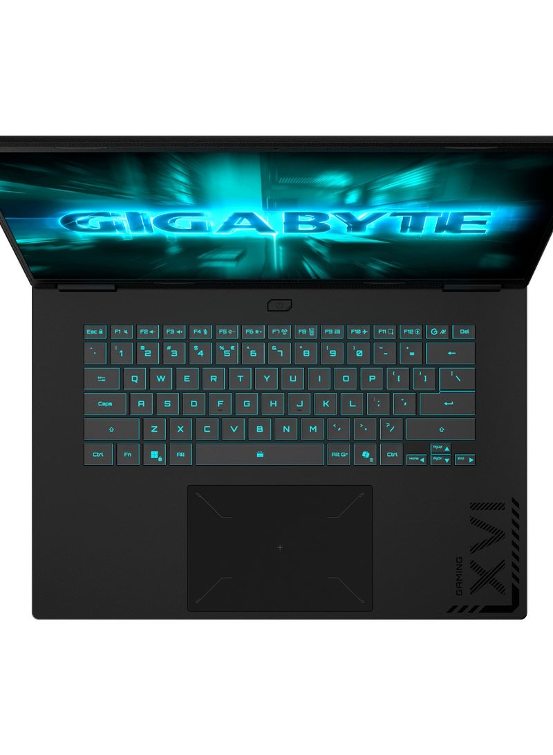 جيجابايت Gigabyte A16 GA6H Gaming Laptop, Intel Core i5-13420H, 16G RAM, 512GB NVMe SSD, GeForce RTX 4050 6GB, 16 Inch FHD+165Hz Display, DOS, English/Arabic Black Steel  - Image 2