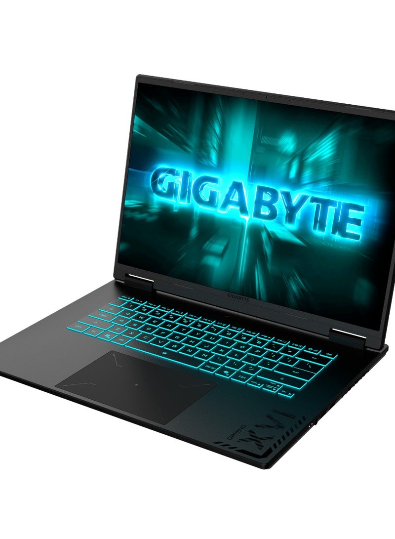 جيجابايت Gigabyte A16 GA6H Gaming Laptop, Intel Core i5-13420H, 16G RAM, 512GB NVMe SSD, GeForce RTX 4050 6GB, 16 Inch FHD+165Hz Display, DOS, English/Arabic Black Steel  - Image 3