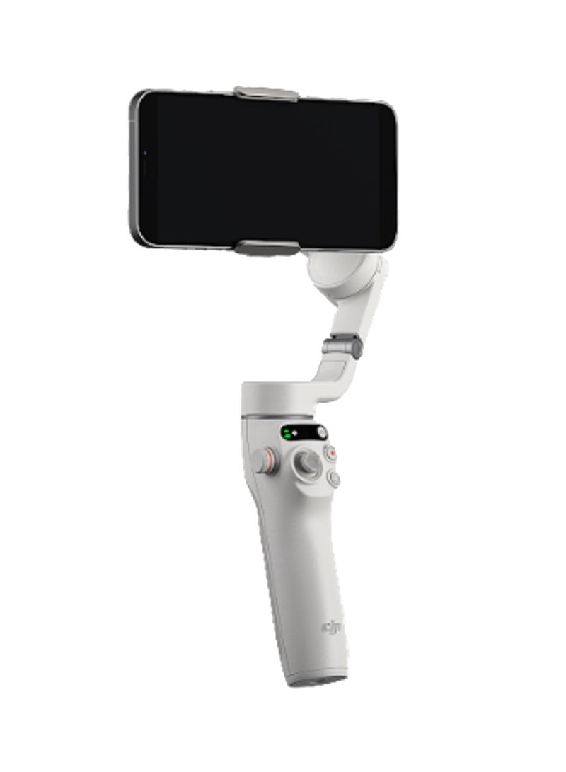 dji Osmo Mobile 6 Smartphone Gimbal Stabilizer, 3-Axis Phone Gimbal, Built-In Extension Rod, Android and iPhone Gimbal, Vlogging Stabilizer, Platinum Gray, UAE Version with Official Warranty Support Platinum Gray  - Image 4