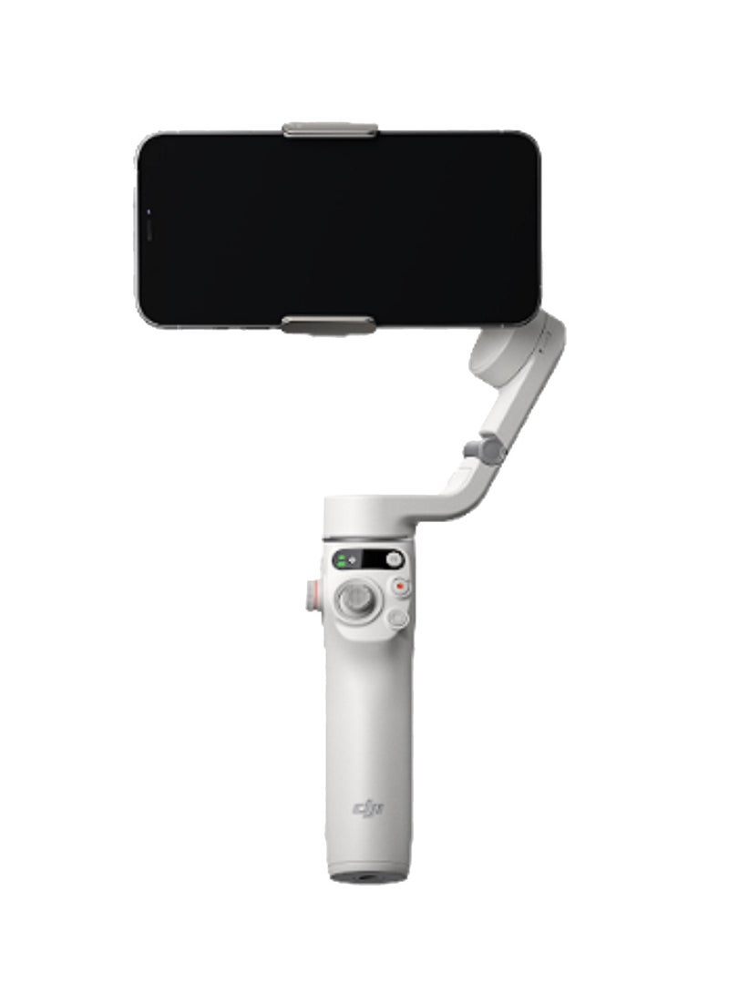 dji Osmo Mobile 6 Smartphone Gimbal Stabilizer, 3-Axis Phone Gimbal, Built-In Extension Rod, Android and iPhone Gimbal, Vlogging Stabilizer, Platinum Gray, UAE Version with Official Warranty Support Platinum Gray  - Image 2