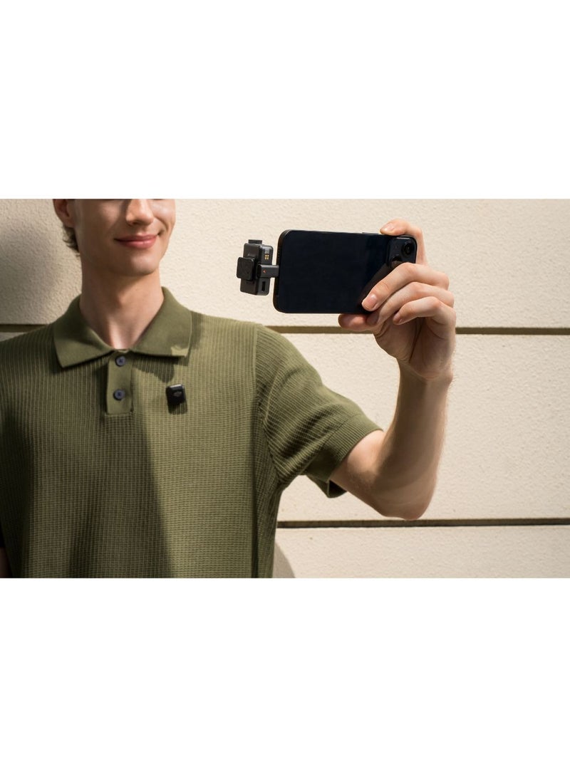 Mic Mini (2 TX + 1 RX + Charging Case) Black