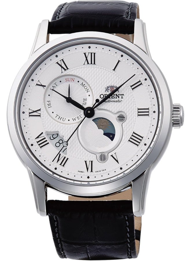 أورينت ساعة أوتوماتيكية رسمية مع كريستال ياقوتي موديل: RA-AK0008S30B، أبيض - Image 1