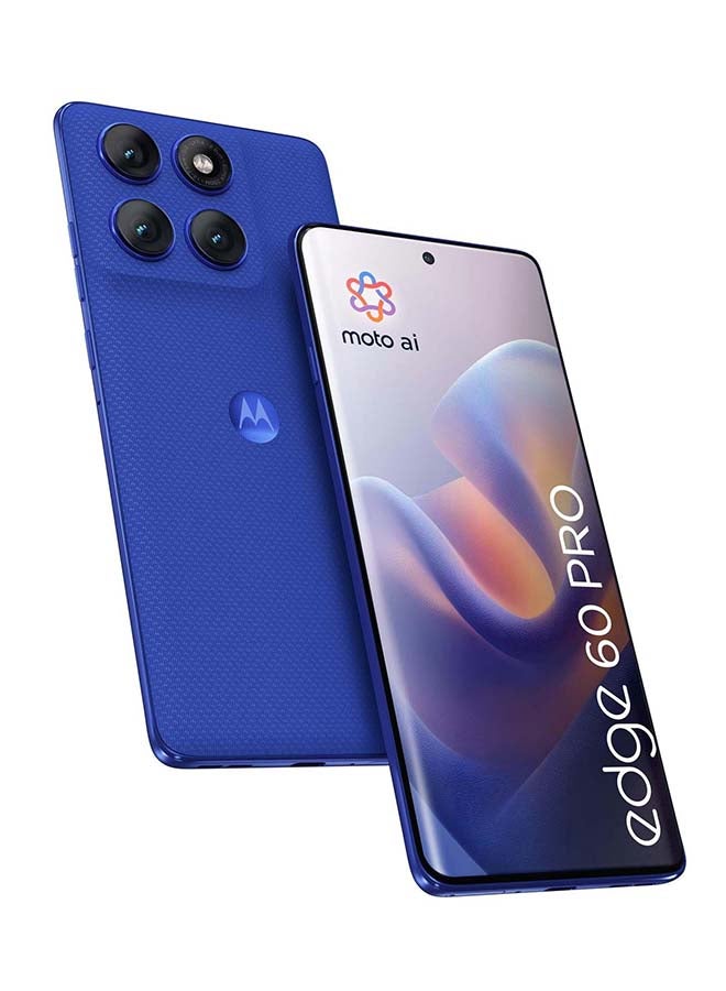 Motorola - Edge 60 Pro 5G 512GB Pantone Dazzling Blue - Middle East Version - Image 1