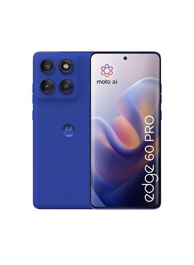 Motorola - Edge 60 Pro 5G 512GB Pantone Dazzling Blue - Middle East Version - Image 1