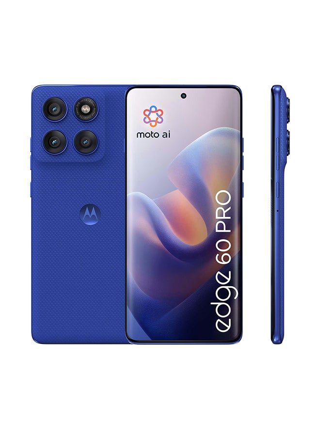 Motorola - Edge 60 Pro 5G 512GB Pantone Dazzling Blue - Middle East Version - Image 1