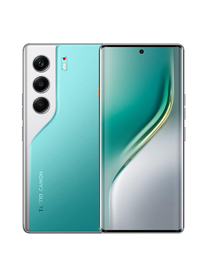 TECNO Camon 40 Pro 5G LTE 256GB Emerald Lake Green - Middle East Version  - Image 1