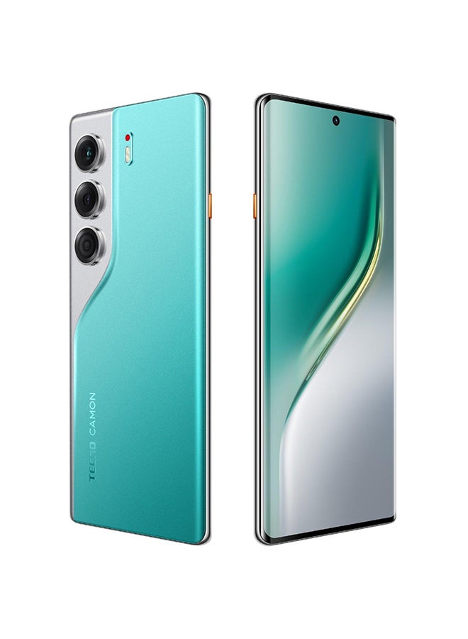 TECNO Camon 40 Pro 5G LTE 256GB Emerald Lake Green - Middle East Version  - Image 5