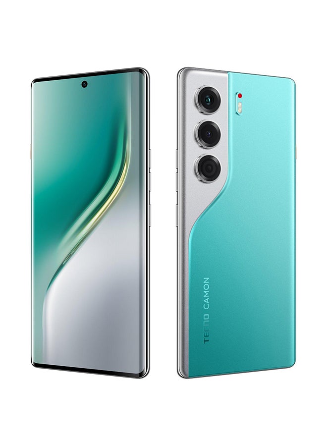 TECNO Camon 40 Pro 5G LTE 256GB Emerald Lake Green - Middle East Version  - Image 4