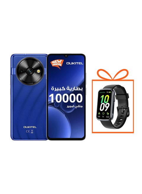 C59 Pro Dual SIM Blue 8+16GB RAM 256GB 4G + V1 Smart Band 1.47" TFT Display - Black