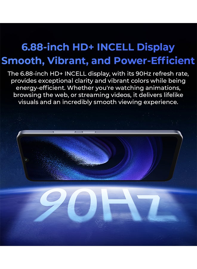 C59 Pro Dual SIM Blue 8+16GB RAM 256GB 4G + V1 Smart Band 1.47" TFT Display - Black