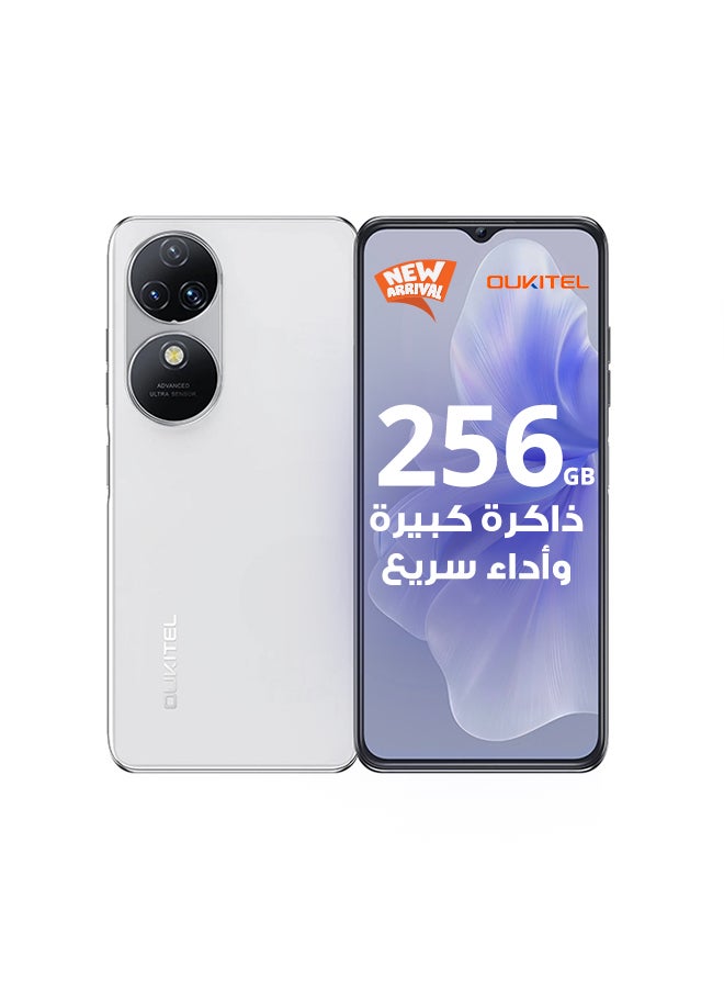 C38 Dual SIM White 24GB RAM 256GB 4G LTE + Roxxon B-5 Wireless Airbuds - White