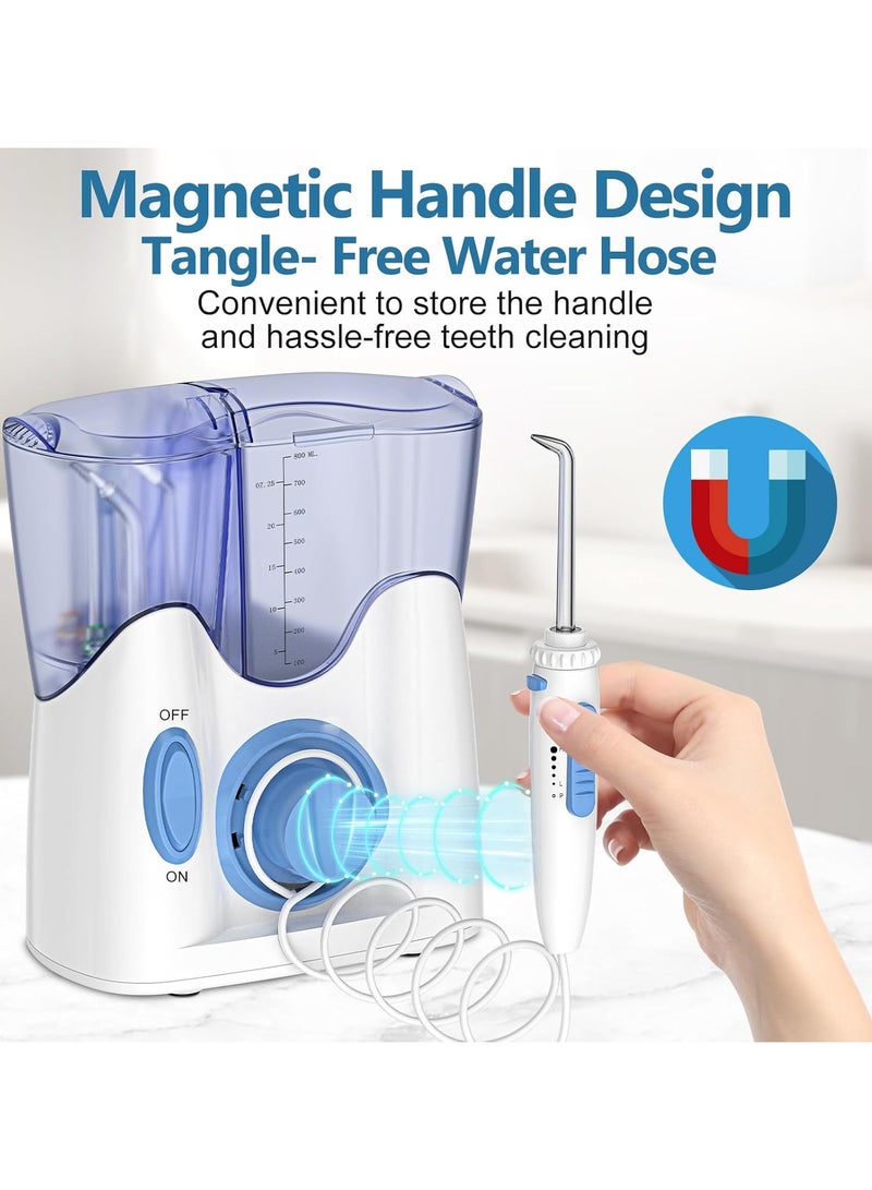 h2ofloss Countertop Water Dental Flosser Stationary Oral Irrigator For Teeth, Braces Rechargeable And Ipx7 Waterproof Teeth Cleaner For Home  - Image 3