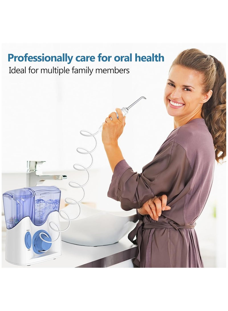 h2ofloss Countertop Water Dental Flosser Stationary Oral Irrigator For Teeth, Braces Rechargeable And Ipx7 Waterproof Teeth Cleaner For Home  - Image 2