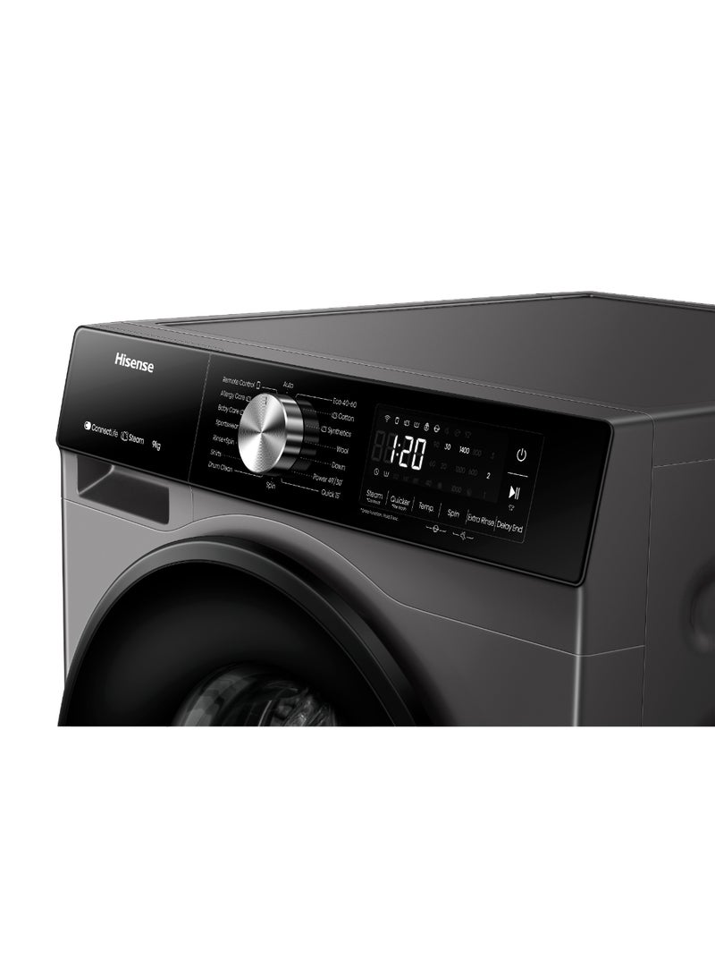 Hisense 9/6 Kg Front Load Washer Dryer ,1400 Rpm ,Inverter BLDC Motor, Wi-Fi enabled With ConnectLife App - WD3S9043BT Titanium Gray - Image 5