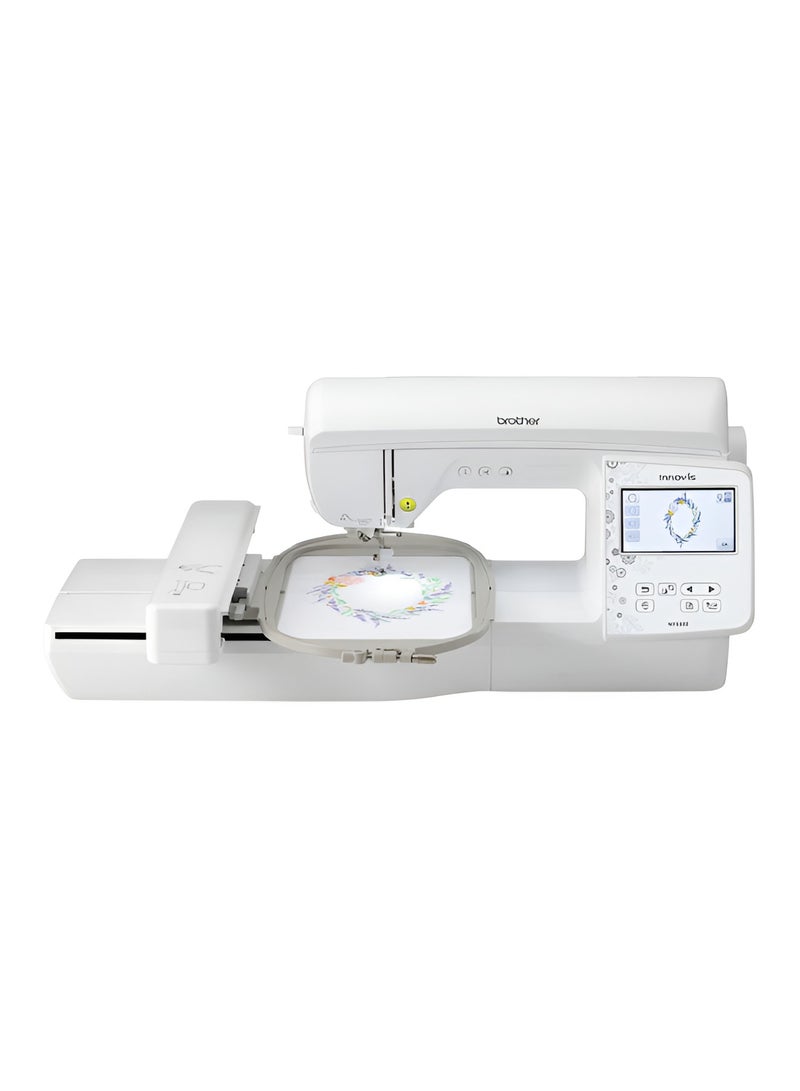 brother NV880E Embroidery Machine The perfect next-step embroidery machine To Embellish Your Clothing with Wi-Fi and full of easy-to-use features with 260 x 160mm Embroidery Area Includes three embroidery frames 260mm x 160mm, 150mm x 150mm, 100mm x 100mm | Free App to transfer files and On Screen Editing | Precise LED Pointer for Perfect Needle Positioning and 258 built-in embroidery designs | made in Vietnam | white color NV 880E white - Image 2