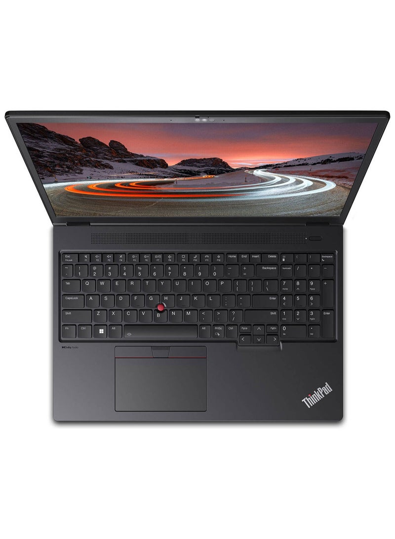 Lenovo - ThinkPad P16v Gen 2 Workstation Laptop With 16-Inch WUXGA IPS Display, Core Ultra 7 165H Processor/16GB RAM/1TB SSD/8GB NVIDIA RTX 2000 Ada Graphics Card/Windows 11 Pro English black - Image 1