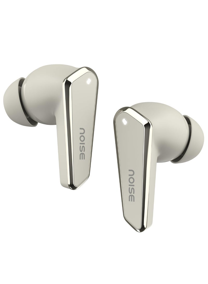 Noise Buds N1 | TWS Earbuds with 40H Playtime | Quad Mic ENC | 40ms Low Latency | Instacharge | Chrome Finish | BT v5.3 - Beige - Image 1