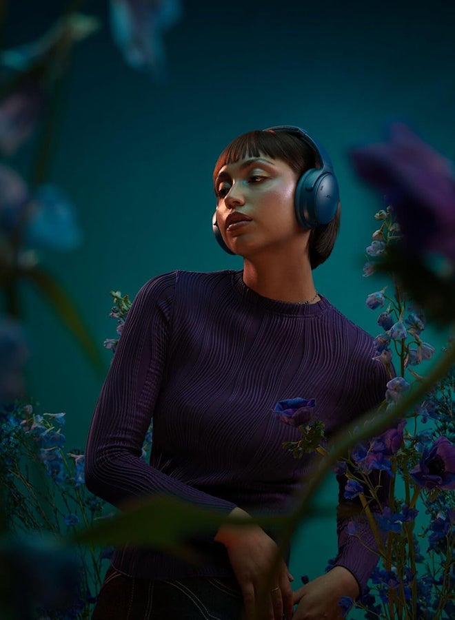 BOSE QuietComfort Wireless Noise Cancelling Headphones, Bluetooth Over Ear Headphones with Up To 24 Hours of Battery Life Twilight Blue Twilght Blue - Image 5