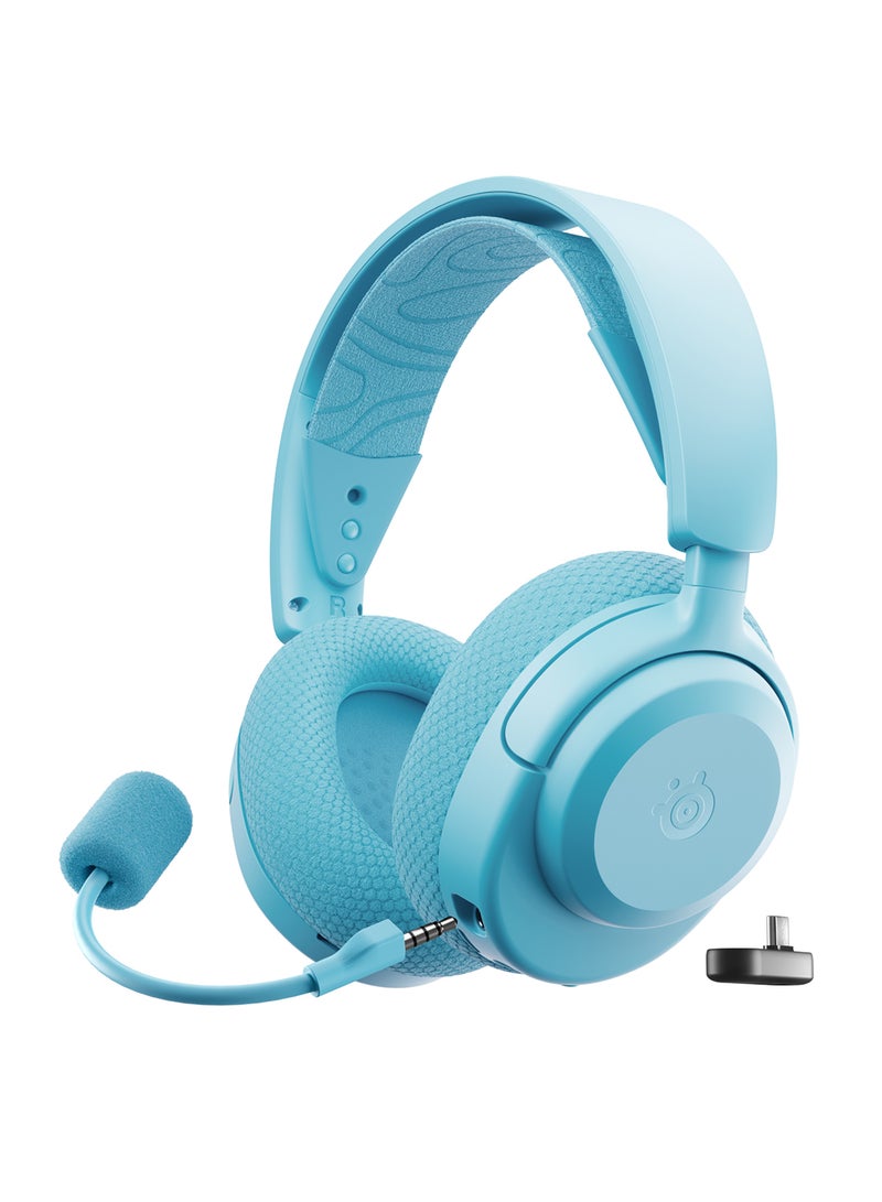 steelseries Arctis Nova 3P Wireless Gaming Headset - App Control - 40 Hour Battery - Neodymium Magnet Driver - 2.4GHz/Bluetooth - Detachable Microphone - PS5, PS4, PC, Switch, Mobile Devices - Aqua - Image 1