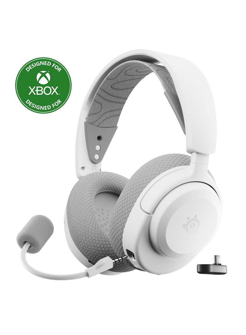 steelseries Arctis Nova 3X Wireless Gaming Headset - App Control - 40 Hour Battery - Neodymium Magnet Driver - 2.4GHz/Bluetooth - Detachable Microphone - Xbox PS5 PC Switch Mobile Devices - White - Image 1