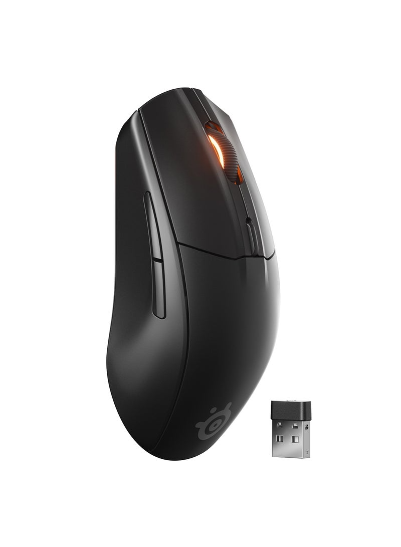 steelseries Rival 3 Wireless Gen 2 Gaming Mouse - 2.4GHz and Bluetooth - 18,000 DPI TrueMove Air Optical Sensor - 60 Million Clicks Guaranteed - Ultralight - PTFE Gliding Feet - Black - Image 1