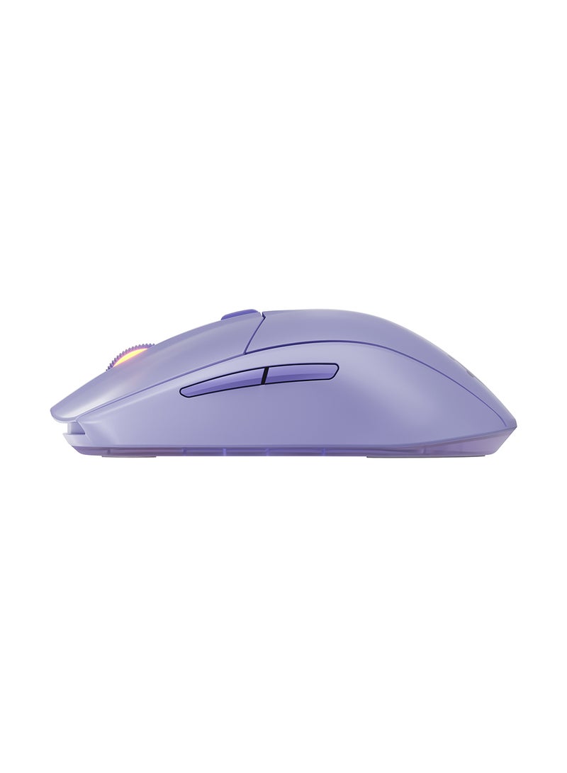 steelseries Rival 3 Wireless Gen 2 Gaming Mouse - 2.4GHz and Bluetooth - 18,000 DPI TrueMove Air Optical Sensor - 60 Million Clicks Guaranteed - Ultralight - PTFE Gliding Feet - Lavender - Image 4