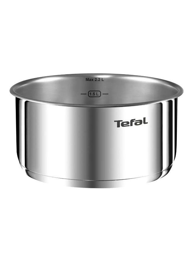Tefal Ingenio Emotion 10 Piece Set, Pots & Pans Set, Stainless Steel, Stackable, Induction, Easy Cleaning, Non-Stick Coating, Heat Indicator silver pack of 10  - Image 4