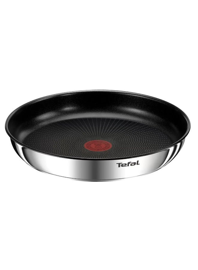 Tefal Ingenio Emotion 10 Piece Set, Pots & Pans Set, Stainless Steel, Stackable, Induction, Easy Cleaning, Non-Stick Coating, Heat Indicator silver pack of 10  - Image 3